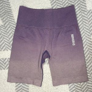 Gymshark XS biker shorts purple ombré